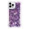 OEM iPhone 14 Pro Max Skal Liquid Floating Glitter - Lila