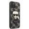 KARL LAGERFELD Karl Lagerfeld iPhone 13 mini Skal Monogram Ikonik Patch - Svart