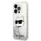 KARL LAGERFELD Karl Lagerfeld iPhone 14 Pro Skal Glitter Choupette Head - Silver