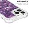 OEM iPhone 14 Pro Max Skal Liquid Floating Glitter - Lila