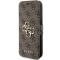 Guess Guess iPhone 15 Pro Max Plånboksfodral Metall Logo - Brun