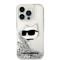 KARL LAGERFELD Karl Lagerfeld iPhone 14 Pro Skal Glitter Choupette Head - Silver