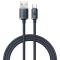 BASEUS Baseus Crystal USB-C till USB-A kabel 100W 1.2m - Svart