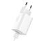 BASEUS Baseus Adapter Väggladdare USB snabb laddning 3.0 QC 3.0 Vit