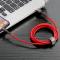 BASEUS Baseus Cafule USB-A till Lightning kabel QC 3.0 1.5 A 2m Röd
