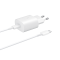 Samsung Samsung Reseväggladdare 25W USB Typ-C + Kabel USB Typ-C 1m - Vit