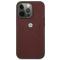 BMW BMW Skal iPhone 13 Pro Läder Curve Perforate - Röd