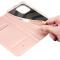 Dux Ducis DUX DUCIS Skin Pro iPhone 15 Pro Max Plånboksfodral PU Läder - Rosa