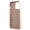 Guess Guess iPhone 13 Pro Skal Magsafe Silicone Script Guld Logo - Rosa