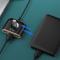 BASEUS Baseus Square round 4 in 1 USB HUB Adapter - Svart