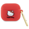 Hello Kitty Hello Kitty AirPods 3 Skal Silikon 3D Kitty Head - Röd