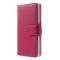 OEM Embossed Plånboksfodral till Sony Xperia E3 - Magenta