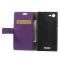 OEM Lychee Plånboksfodral till Sony Xperia E3 - Lila