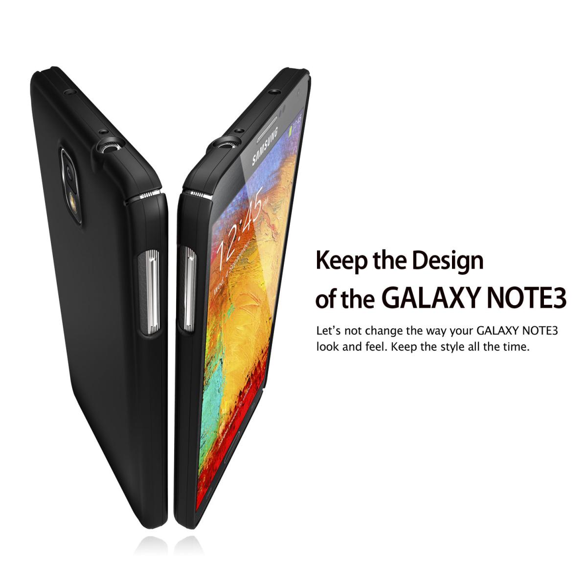 Rearth Ringke Premium Slim Hard Case Skal till Samsung Galaxy Note 3 (Vit)