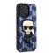 KARL LAGERFELD Karl Lagerfeld iPhone 13 Pro Max Skal Monogram Ikonik Patch - Blå