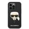 KARL LAGERFELD Karl Lagerfeld iPhone 14 Pro Skal Magsafe Silicone Karl`s Head - Svart