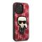 KARL LAGERFELD Karl Lagerfeld iPhone 13 Pro Max Skal Monogram Ikonik Patch - Röd