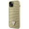 Guess Guess Mobilskal till iPhone 14 Rhinestone Triangle - Guld