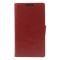 OEM Plånboksfodral till Sony Xperia T3 (Röd)