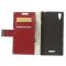 OEM Plånboksfodral till Sony Xperia T3 (Röd)