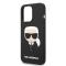KARL LAGERFELD Karl Lagerfeld iPhone 14 Pro Skal Magsafe Silicone Karl`s Head - Svart