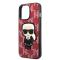 KARL LAGERFELD Karl Lagerfeld iPhone 13 Pro Max Skal Monogram Ikonik Patch - Röd