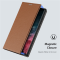 Dux Ducis Dux Ducis Galaxy S23 Ultra Plånboksfodral Skin X2 Magnetic - Brun