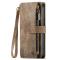 Caseme CASEME iPhone 15 Plus Plånboksfodral C30 Zipper - Brun