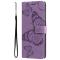 A-One Brand Butterfly Imprinted Fodral Galaxy S22 - Lila