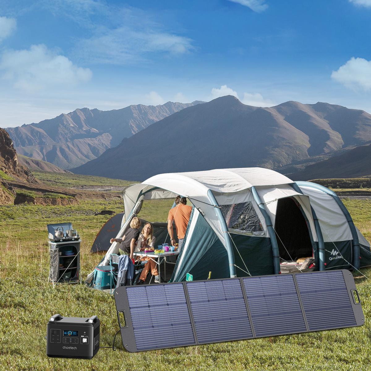 Choetech Choetech Foldable Solladdare 200W - Svart