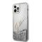 Guess Guess iPhone 12 Pro Max Skal Glitter Vintage Script - Silver