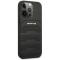 AMG AMG iPhone 14 Pro Skal Läder Debossed Lines - Svart