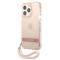 Guess Guess iPhone 13 Pro Skal Translucent Stap - Rosa