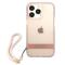 Guess Guess iPhone 13 Pro Skal Translucent Stap - Rosa