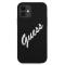 Guess Guess Skal iPhone 12 Mini Silikon Vintage - Svart/Vit
