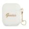 Guess Guess Silicone Heart Charm Collection Skal Airpods - Vit