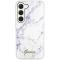 Guess Guess Mobilskal till Galaxy S23 Marble - Vit