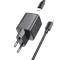 Hoco Hoco Väggladdare 20W Type C + Kable USB-C till Lightning Kabel 1m - Svart