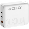Celly Celly 1 x USB-A + 2 x USB-C Kraftverk (100W) - Vit
