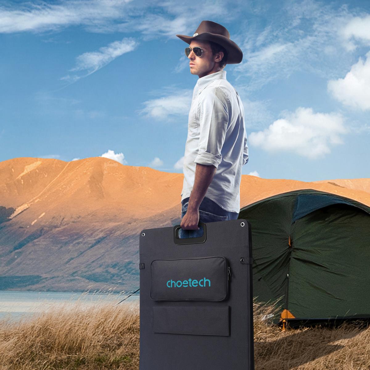 Choetech Choetech Foldable Solladdare 200W - Svart