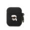 KARL LAGERFELD Karl Lagerfeld AirPods 1/2 Skal Silicone Karl Head 3D - Svart