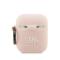 KARL LAGERFELD Karl Lagerfeld AirPods 1/2 Skal Silicone Choupette Head 3D - Rosa
