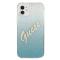 Guess Guess Skal iPhone 12 Mini Glitter Gradient Script - Blå