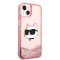 KARL LAGERFELD Karl Lagerfeld iPhone 14 Plus Skal Glitter Choupette - Rosa