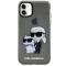 KARL LAGERFELD Karl Lagerfeld iPhone 11 / XR Skal Gliter Karl&Choupette - Svart