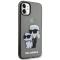 KARL LAGERFELD Karl Lagerfeld iPhone 11 / XR Skal Gliter Karl&Choupette - Svart