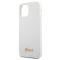 Guess Guess Skal iPhone 12 Mini Metal Logo Script - Vit
