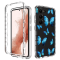 A-One Brand Galaxy S23 Plus Skal Pattern Printing - Blå Butterfly