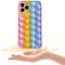 Fidget Toys Pop it Fidget Multicolor Skal till iPhone 13 Pro Max