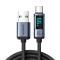 Joyroom Joyroom USB-C till USB-A kabel 66W med LED display 1.2m - Svart